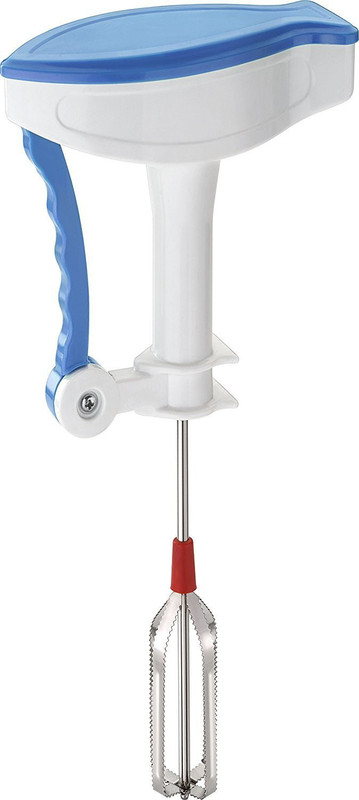 capnicks 0 W Blue Hand Blender(Power-free Stainless Steel Hand Blender)