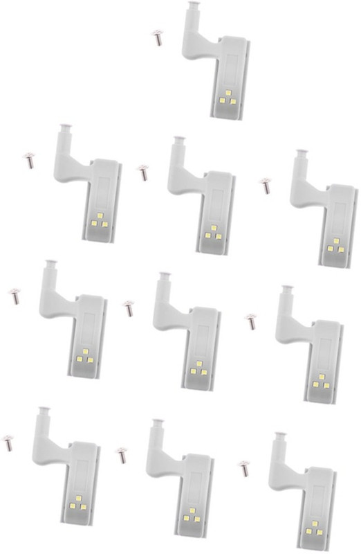 Vinayakart 10 Pieces Universal Furniture Wardrobe Inner Hinges LED Sensor Light System Smart Sensor Light