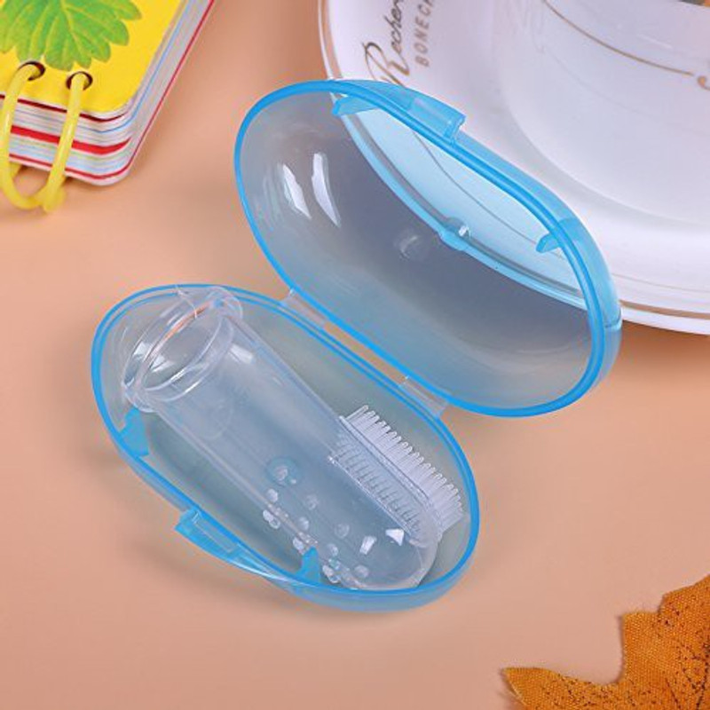 KRISHNA Finger Toothbrush with Soft Bristles for Toddlers Ultra Soft Toothbrush