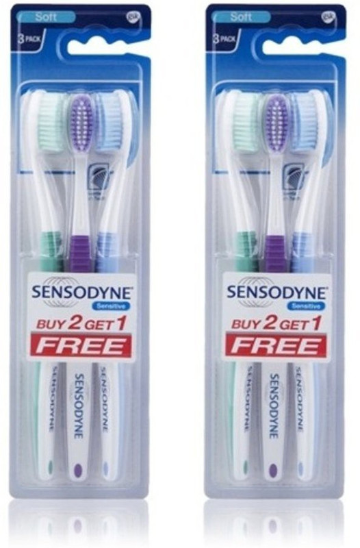 AuraSkin LOTUS FOR SENSITIVE TEETH (Pack of 2) Soft Toothbrush(Pack of 2)