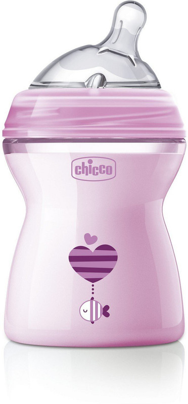 Chicco Baby Feeling Bottle 2M - 150 ml(Pink)
