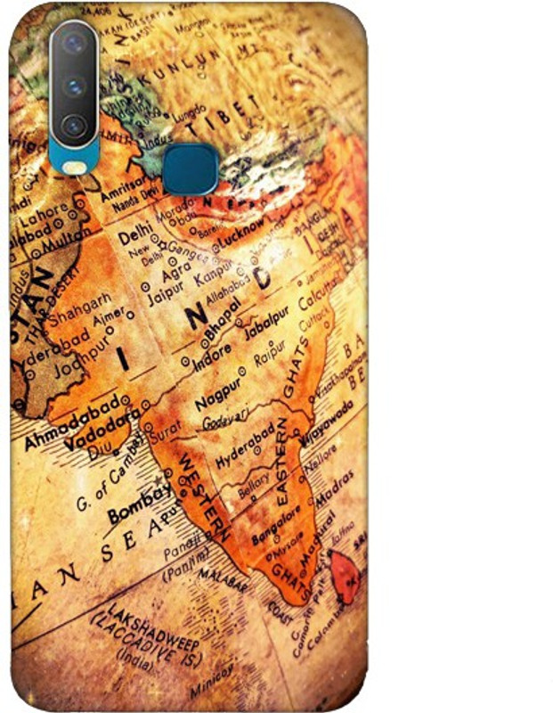 SY Gifts Back Cover for Vivo Y19 India Map Back Cover(Multicolor)