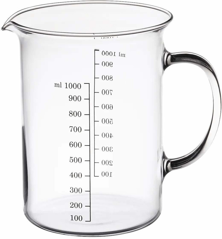 IKEA Measuring jug, glass, 1.0 l (34 oz) Rs.349 Measuring Cup(1000 ml)