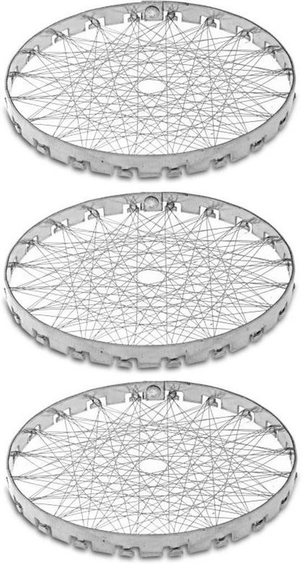 KTHC Chota Tandoor Roaster Grill Pack of 3 0.5 kg Roaster(Silver)