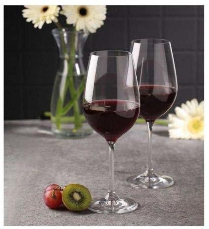 MOOZICO (Pack of 6) Wine Glass - Ideal for White or Red Wine Party Glass, Whisky Glass, Clear Glass, Wine Glass - Ideal for Party Glass, Whisky Glass, Clear Glass Glass Set 420 ML ( PACKOF 6 ) Glass Set Wine Glass(420 ml, Glass, Clear)