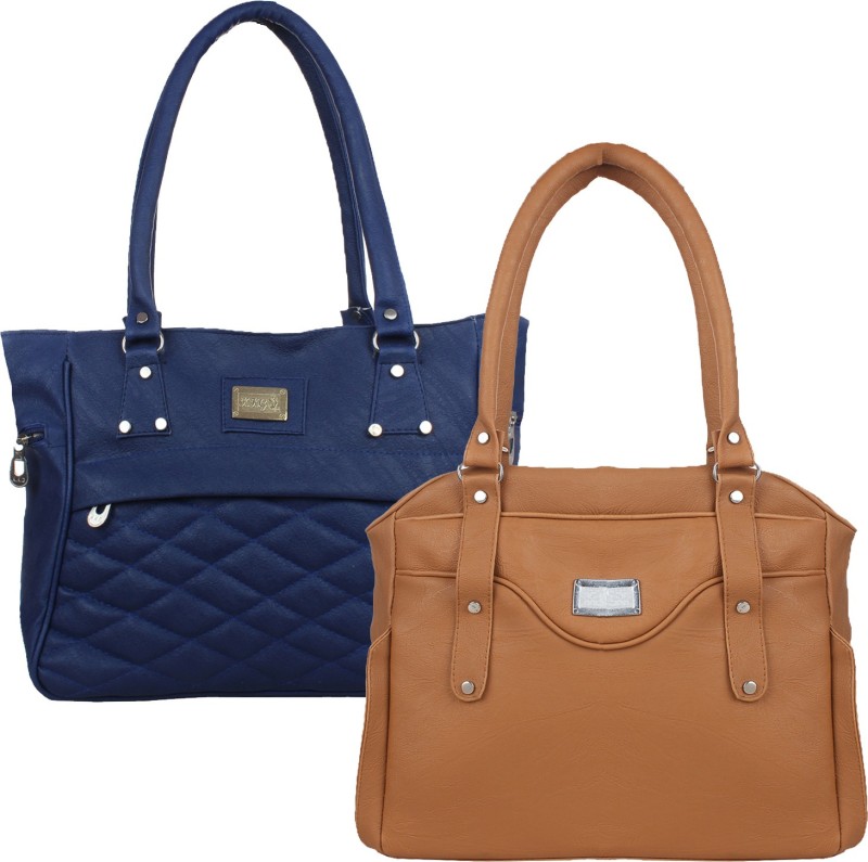 Element Cart Women Blue, Brown Shoulder Bag(Pack of: 2)
