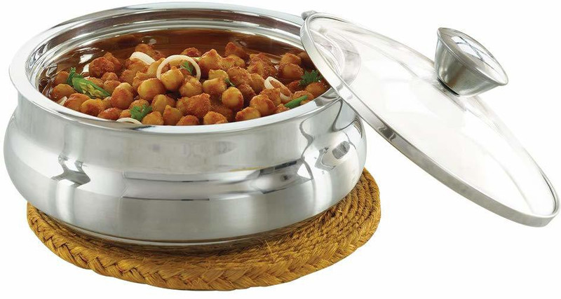 BOROSIL Stainless Steel Insulated Handi Handi 2.5 L with Lid(Stainless Steel)