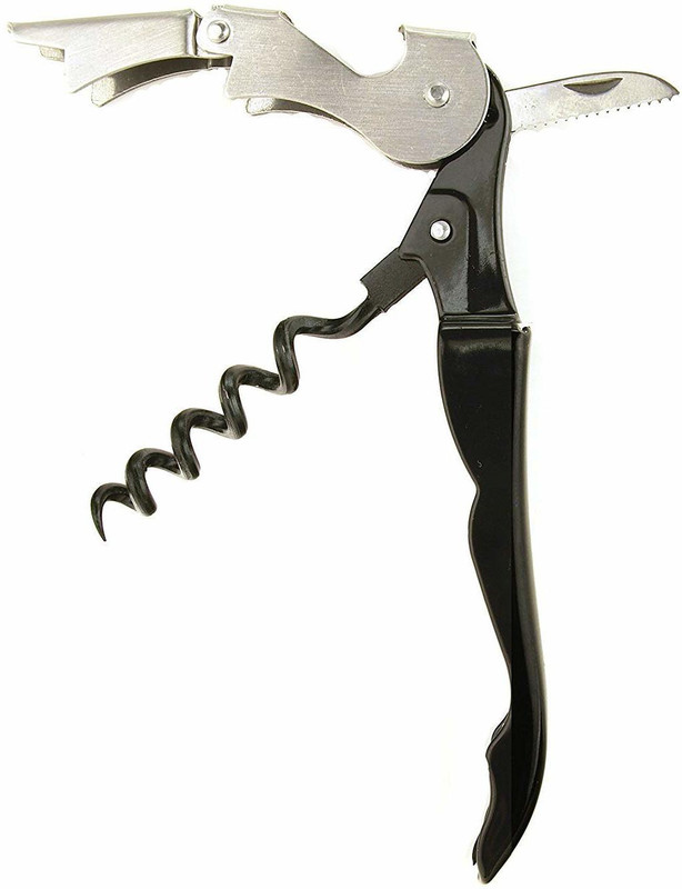 REHTRAD Stainless Steel Wine Cork Screw, Sommelier Knife Style with Bottle Opener and Foil Cutter Bottle Opener