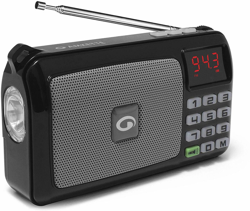 AMKETTE Trubeats Pocket FM Radio(Black)