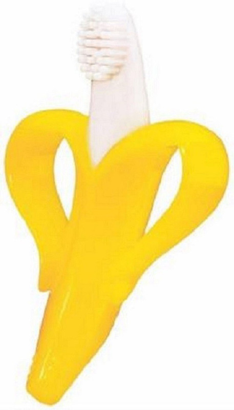 HuddiBABA Baby Infant Training Banana Toothbrush (Yellow) Upto 2 years Ultra Soft Toothbrush Ultra Soft Toothbrush