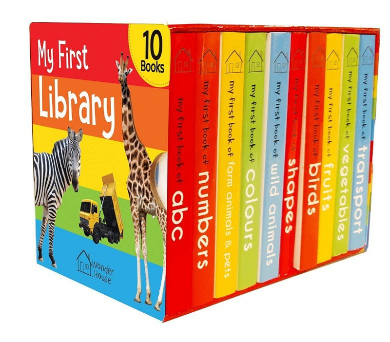 My First Library: Boxset of 10 Board Books for Kids By Miss & Chief(English, Hardcover, unknown)