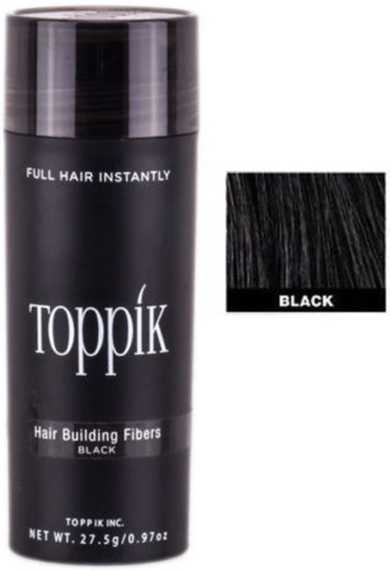 toppik Hair Building Fibers Black Color For Hair Styling 27.5 gm Hair Fiber(27.5 g)