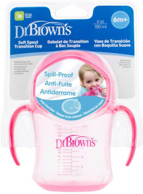 Dr Brown SOFT SPOUT TRANSITION CUP(Pink)