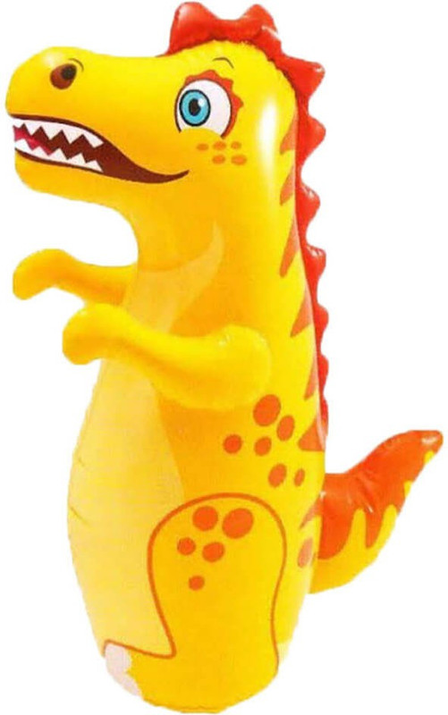 MUDRISTY INFLATABLE PRODUCT 3-D HIT ME DRAGON-YELLOW Inflatable HitMe Toys(Yellow)