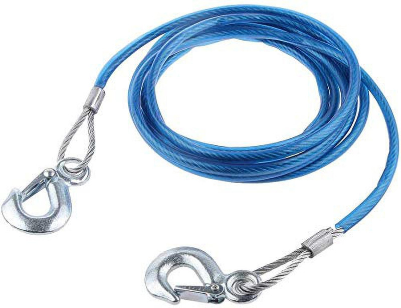 Bellveen Emergency Tow Pull Rope Snatch Strap for Car 4 m Towing Cable(Steel, 3000 kg Pull Capacity)