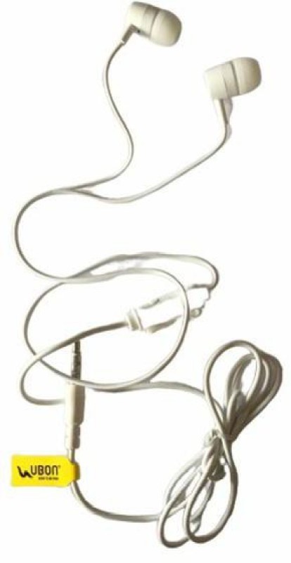 Ubon RAPPER SERIES UB-111 CHAMP BIG DADDY BASS 3.5MM JACK EARPHONE Wired Headset(White, In the Ear)