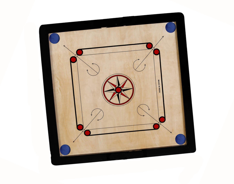 Aakar Enterprises Matte Finish Carrom Board 26 Inch,4MM Ply with Coins,Striker and Powder,2'' Border 66.04 cm Carrom Board(Multicolor)
