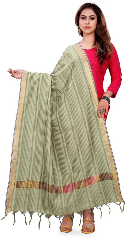 Pisara Art Silk Striped, Woven Women Dupatta