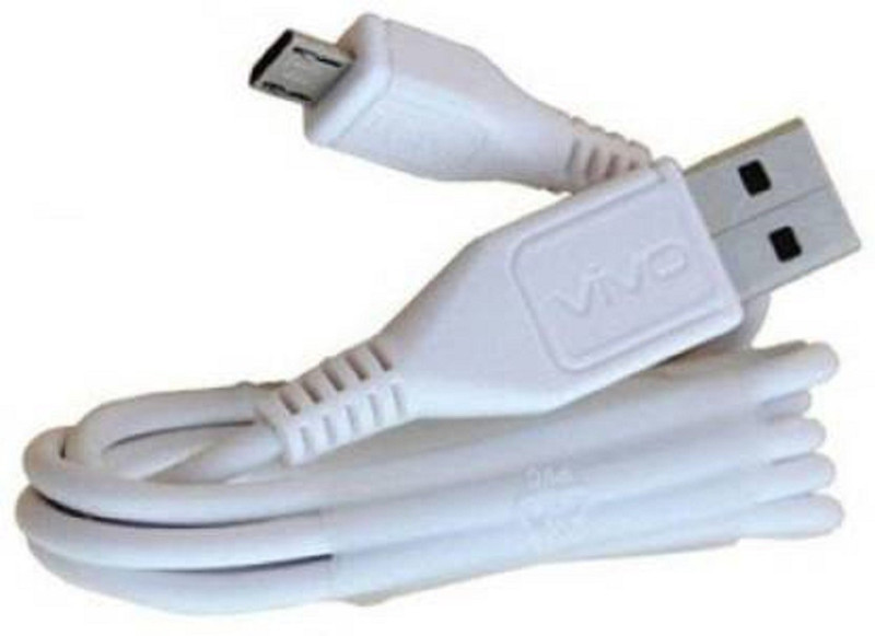 vivo Micro USB Cable 1 m FAST CHARGING DATA CABLE FOR ALL MOBILES LIKE 1 m Micro USB Cable (Compatible with ALL MOBILES)(Compatible with Tablet, Power Bank, Speaker, White, One Cable)