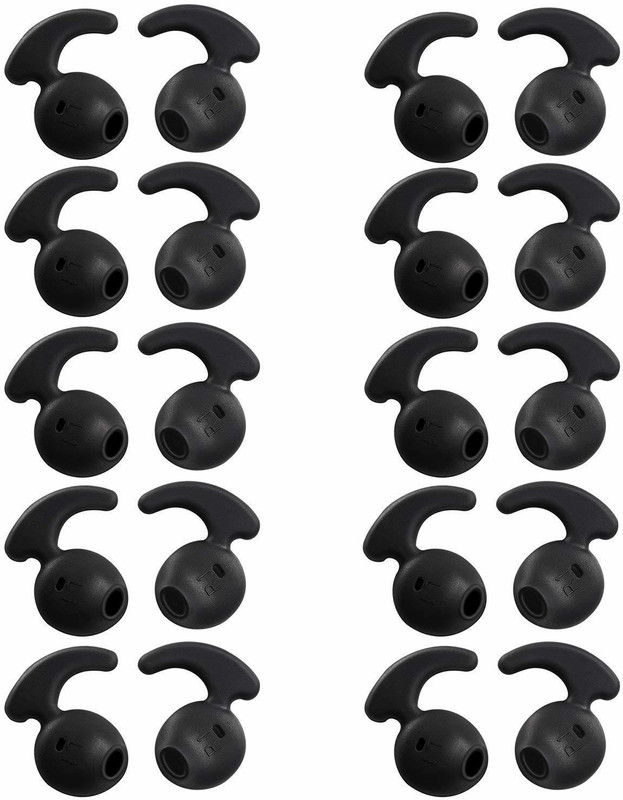 BBS DEAL 6Pcs for Level u Earbuds Cover In The Ear Headphone Cushion(Pack of 6, Black)