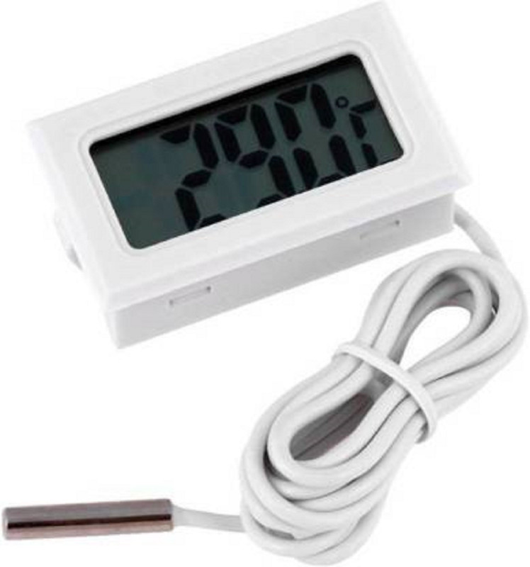 APTECHDEALS Mini LCD digital thermometer sensor wired for Room temperaure/fridges, Indoor Outdoor Portable Pocket LCD Electronic Temperature Meter Tester Instant Read Thermocouple Instant Read Thermocouple Kitchen Thermometer