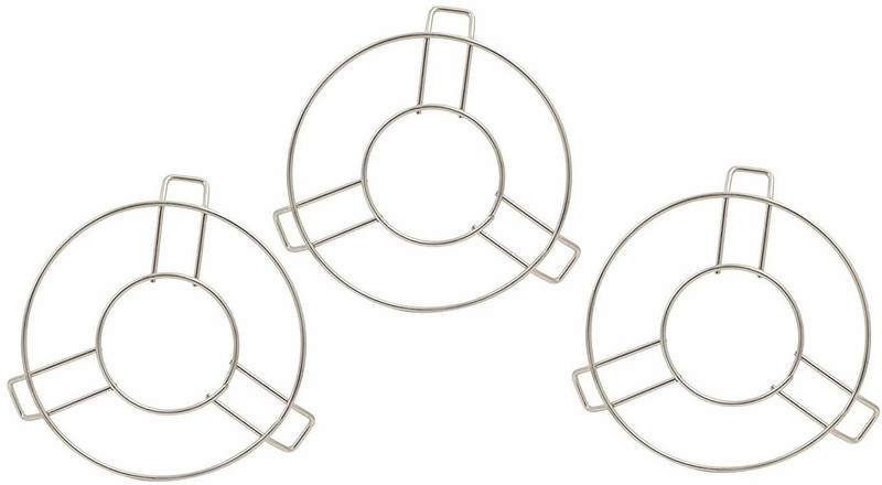 Urbanware Hot Pot Stand/Ring i Trivet Hot Mate - Casserole Stand/Hot & Cold Cauldron Stand/Stainless Steel Heat Resistant Hot Pan/Pot Stand - Set of 3 Mirorr Trivet(Pack of 3)