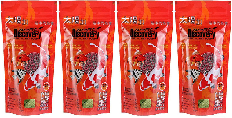 Taiyo Pluss Discovery Complete and Balanced Nutritional 0.4 kg (4x0.1 kg) Dry New Born, Adult, Young Fish Food