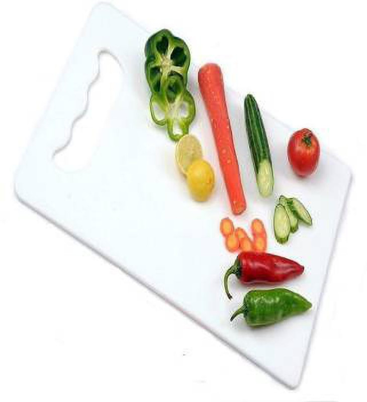 Sweet Sweat Waist Trimmer Vegetable & Fruits Chopping Board Large Plastic Chopping Board Plastic Cutting Board Plastic Cutting Board(White Pack of 1 Dishwasher Safe)