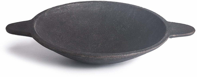 Bharath Agencies Premium Quality Cast Iron Appam Chetty Paniarakkal Pan 21 cm diameter 1 L capacity(Cast Iron, Non-stick)