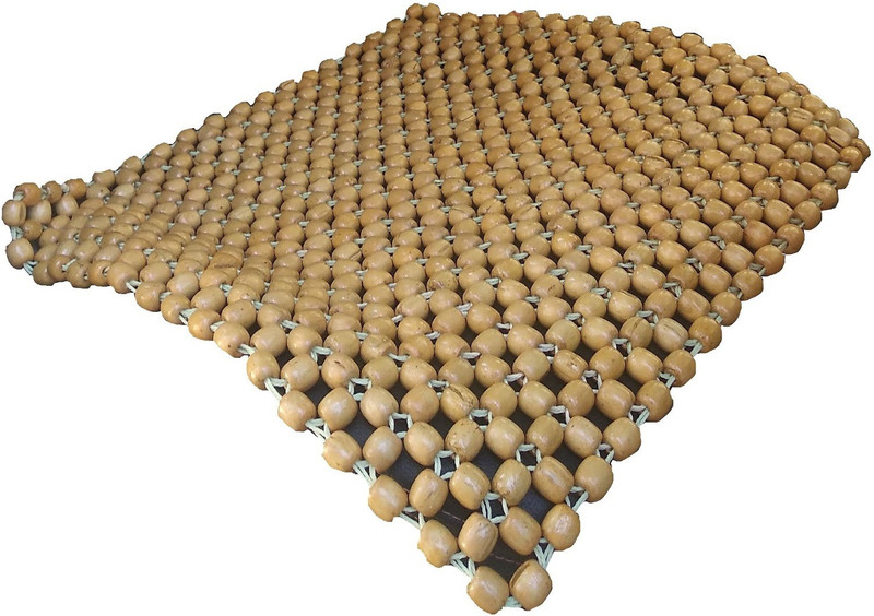 Q1 Beads Wooden Bead Seating Pad For Universal For Car Universal For Car(CAR, SUV, Chair, Sofa, truck, office Beige)