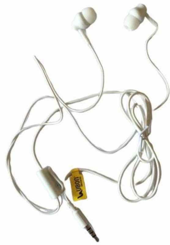 Ubon BASS 3.5MM JACK EARPHONE Wired Headset(White, In the Ear)
