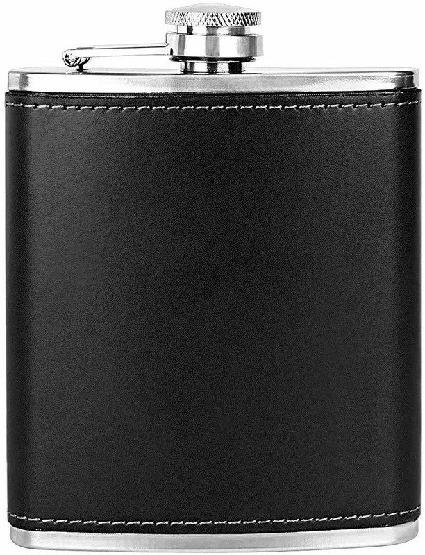 stupefying Stainless Steel Super Quality Flat Reusable BPA-Free Portable Notebook Style Ultra Slim Stainless Steel Hip Flask(320 ml)