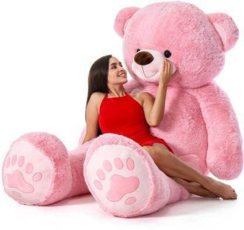 AVIDIP 4 feet pink teddy bear high quality love teddy For girls  - 120 cm(Pink)
