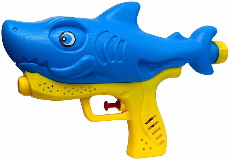 Brown Leaf Shark Fish Water Gun Pichkari Super Power Gun Toys Holi Pressure Water Gun Pichkari for Boy, Girls, Kids, Children Water Gun(Multicolor)