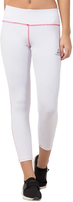 Threadstone Solid Women White Tights