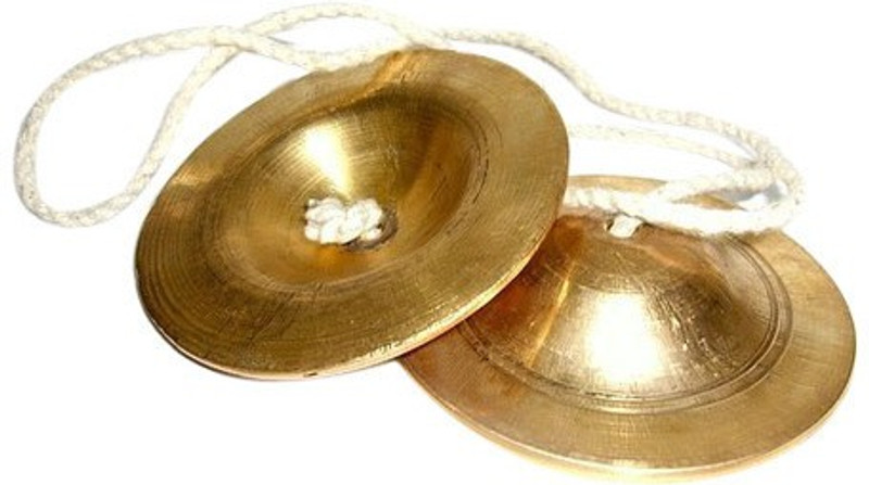 SG MUSICAL SGM-S5 (3 INCH) Handmade Percussion Instrument, Hand Cymbals Manjira Kartal Instrument