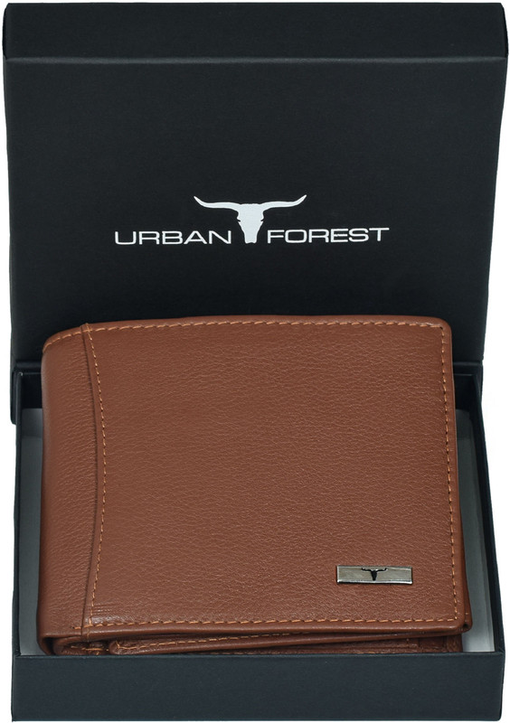 URBAN FOREST Men Tan Genuine Leather Wallet(6 Card Slots) URBAN FOREST Men Tan Genuine Leather Wallet(6 Card Slots)