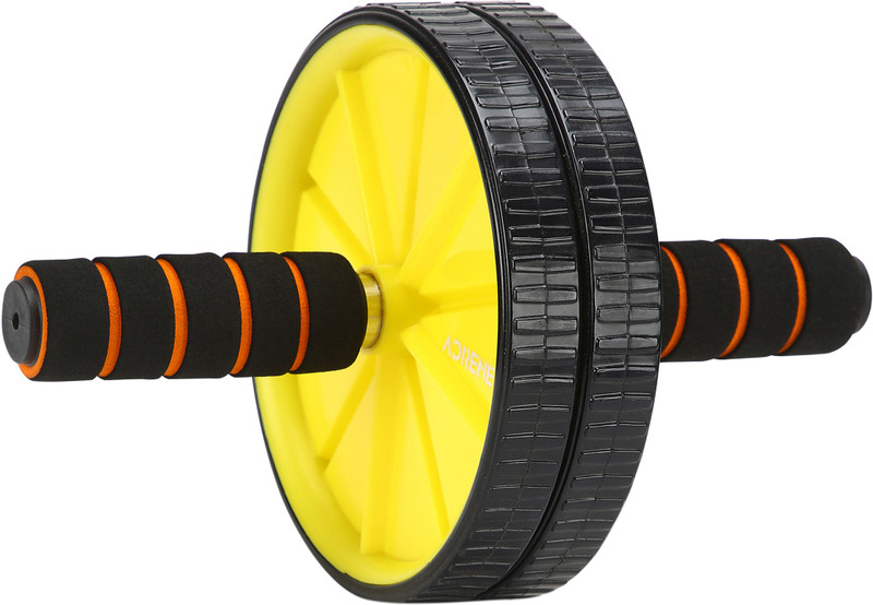 Adrenex Roller with Knee Pad Ab Exerciser(Black, Yellow)