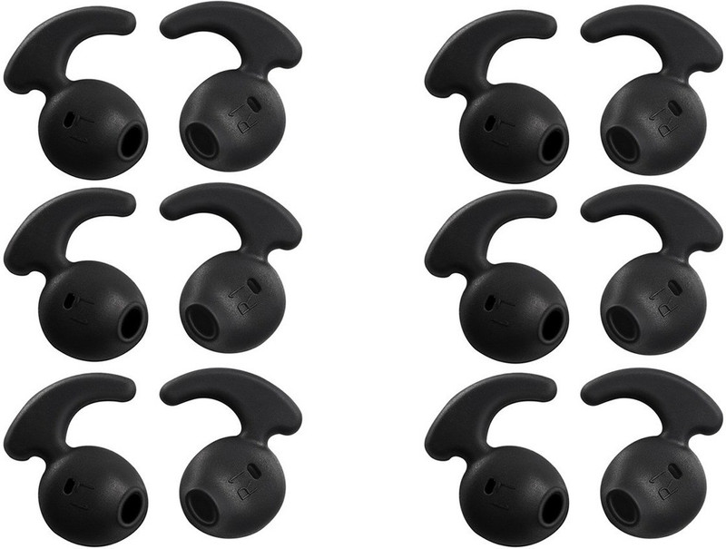 Hoppokart for S7 Level Earbuds b In The Ear Headphone Cushion(Pack of 12, Black)