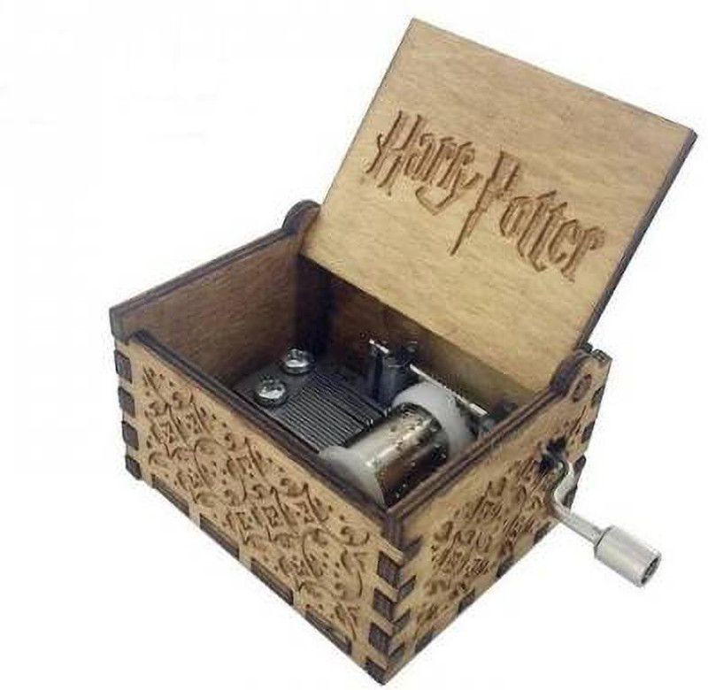 JINPRI Handcrafted Wooden Movie Music Box-Harry potter(Brown)