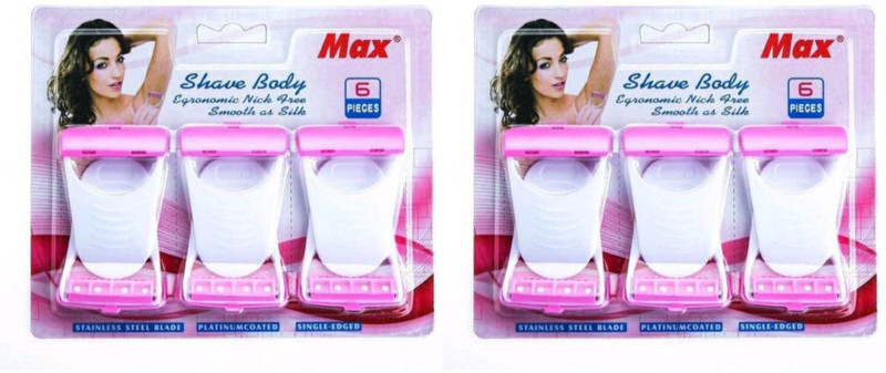 MAX Shave Body Razor, Women(Pack of 6)