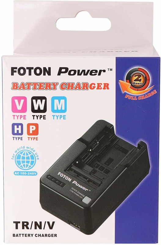 FOTON POWER BC-QM QUICK BATTERY CHARGER  Camera Battery Charger(Black)