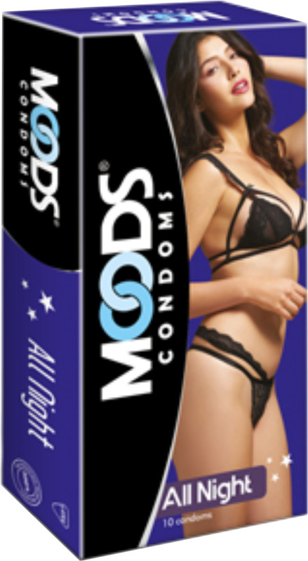 MOODS CONDOMS ALL NIGHT 10S Condom(10 Sheets)