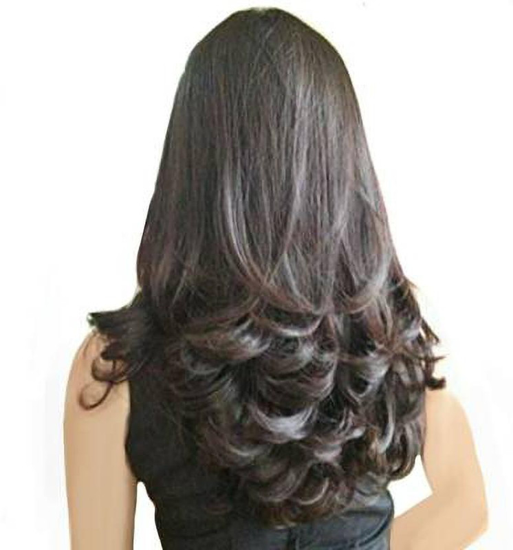 Views Natural Brown wavy Stylish 5 Clip in 22Inch Hair Extension