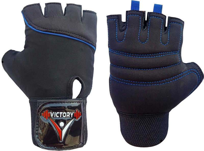 VICTORY Neo Skin Fit Bikers Glove & Riding Gloves(Blue , Black)