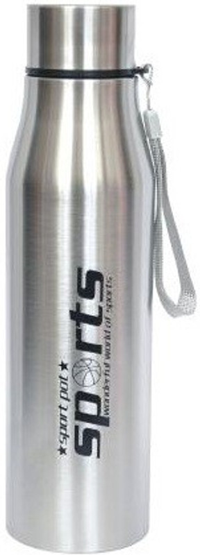 Luxuria Water Bottle Stainless Steel - Sports Pure Steel Bottle 500 ml Water Bottle 500 ml Steel Bottle(Pack of 1, Steel/Chrome)