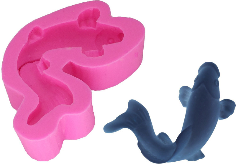 HE Retail Supplies Silicone Fondant & Gum paste Mould Fish aquarium decor betta mold(Pack of 1)