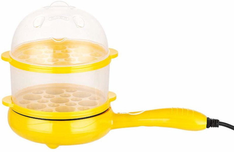 GID Multifunctional 2 in 1 Electric Egg Boiling Steamer Egg Frying Pan Egg Boiler Electric Automatic off with Egg Boiler Machine Non-Stick Electric Egg Frying Pan 114 Egg Cooker(7 Eggs)