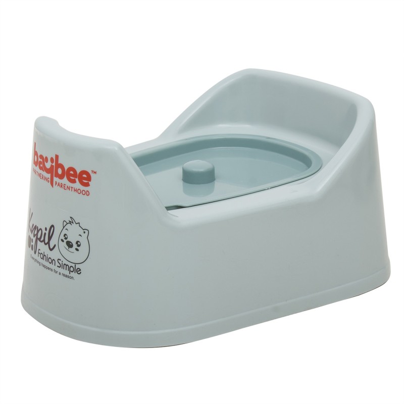 baybee Baby Potty Training Seats -Potty Toilet with Removable Tray &Potty Chair Cum Seat BPA Free - Kids Toilet Seat with Handle 0-3 Years for Toddler Boy's Girl's Potty Seat(Lite Grey)