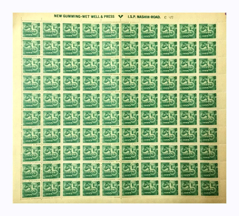 Phila Hub 1979 Technology in Agriculture Full Sheet of 100 Stamps MNH Stamps(100 Stamps)
